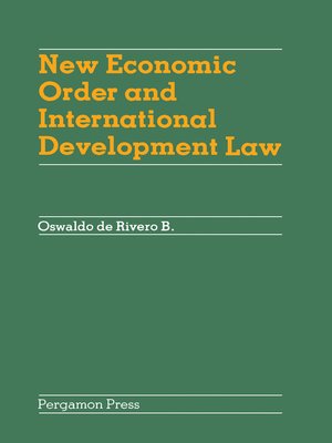 cover image of New Economic Order and International Development Law